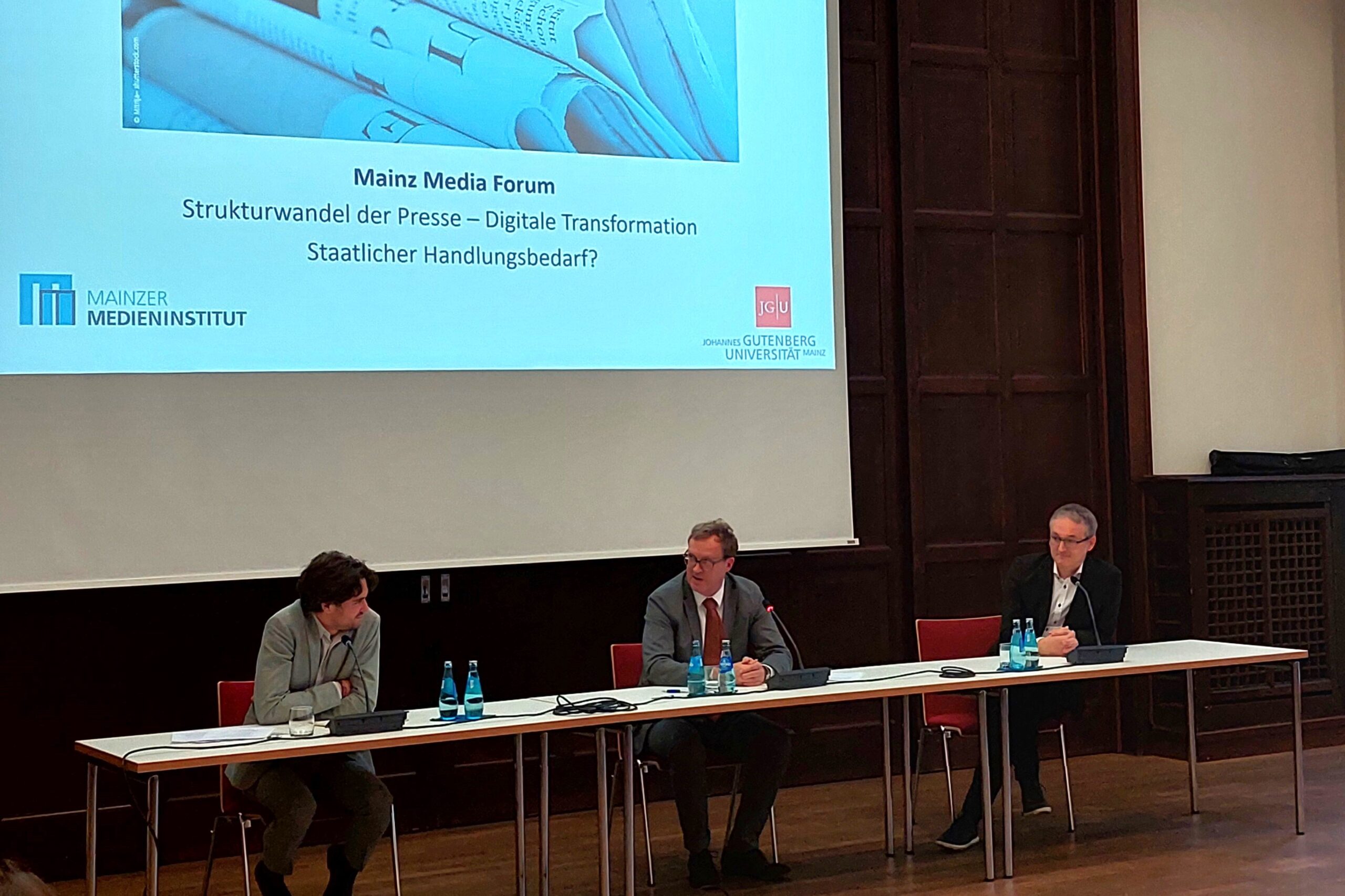 Rückblick: Mainz Media Forum: Strukturwandel der Presse – Digitale Transformation: Staatlicher Handlungsbedarf?